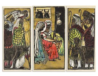 ALLAN ROHAN CRITE (1910 - 2007) Untitled (Nativity Triptych).